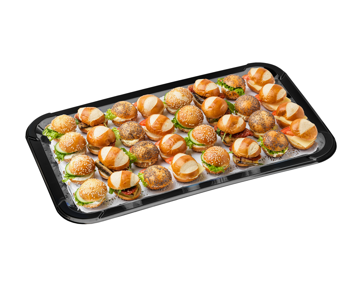 Mini-Laugensandwiches fleischlos