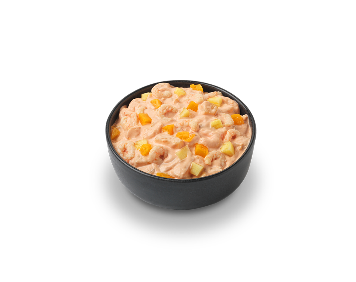 Crevettensalat mit Früchten