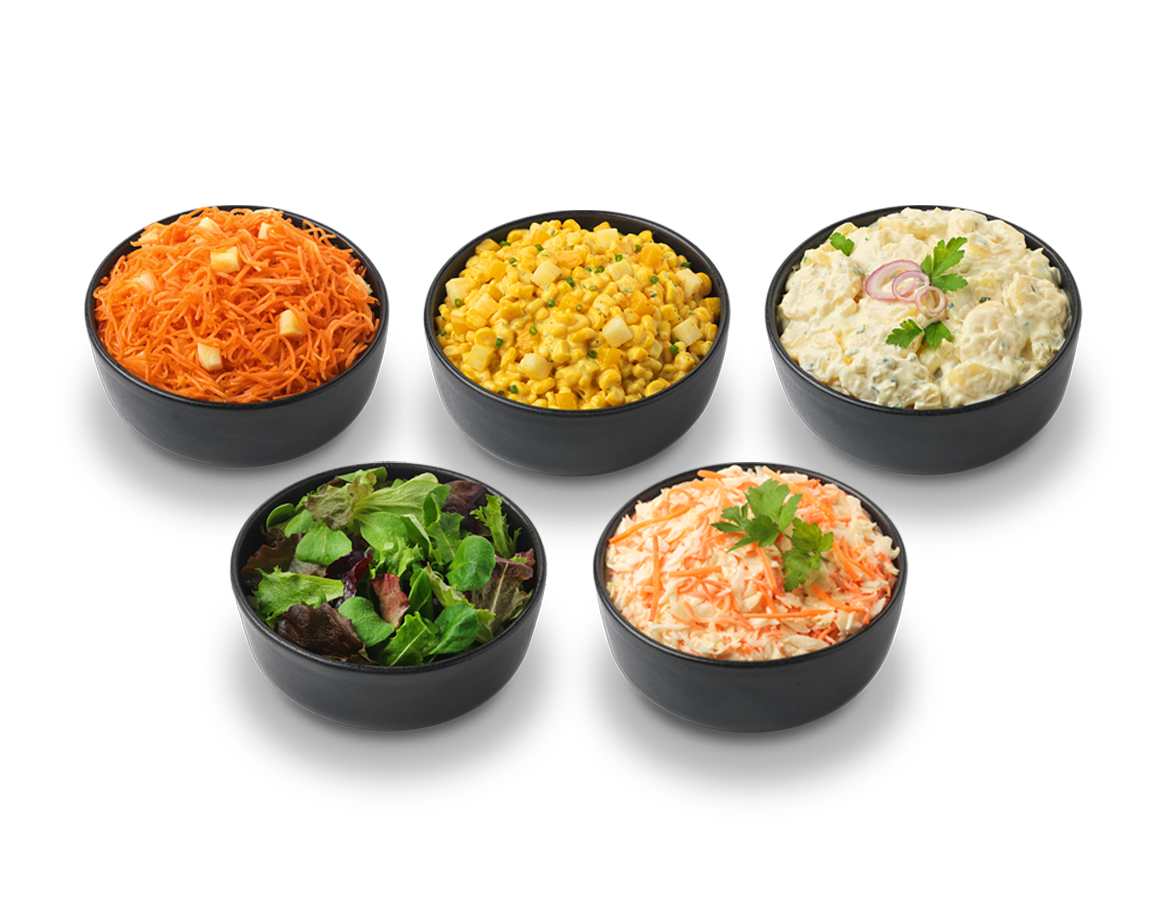 Salatbeilagen für Grillparty